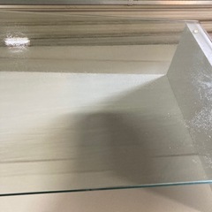 M64　センターテーブル（ホワイト） 750×400×370mm Rogic ガラステーブル 強化ガラス リビングの画像