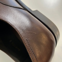 美品BRIDLEN ブリドレンメンズビジネスシューズ ドレスシューズ くつ クツ 紐靴 レースアップシューズ 革靴 ストレートチップ内羽根ビブラムソール Vibramレザー表記8サイズ26全長29.5横幅10.3の画像