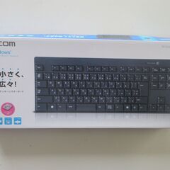 ELECOM  ワイヤレスキーボード　TK-FDM086TBK 　2.4GHz帯の画像