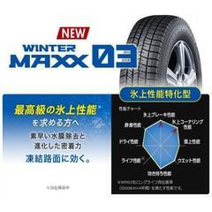 スタッドレスタイヤ【１８５／６０Ｒ１６】ＤＵＮＬＯＰ 新品４本工賃込総額【９０，２００円】の画像