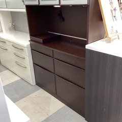 ⭐️春日市⭐️3面レンジボード⭐️ TAKEDOMI⭐️レンジボート⭐️収納力⭐️茶色⭐️定価85,000円⭐️No2062の画像