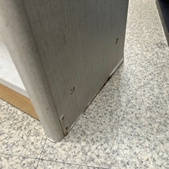 リユースのサカイ東金店 本棚 白 ※右側面下めくれあり、下段棚下補修あり TJ15487の画像