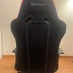 座椅子ゲーミングチェア 赤黒の画像