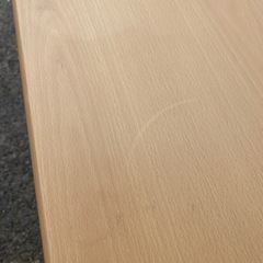 折りたたみテーブル ニトリ　折りたたみデスク　フレッタ　ベージュの画像