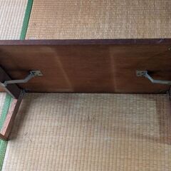折りたたみ式 木製ローテーブル（折脚座卓B）の画像