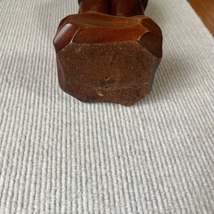 寿老人　木彫りの置物の画像