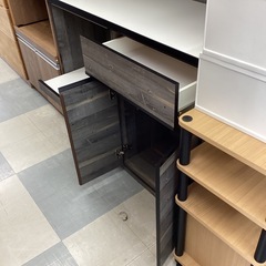 ⭐️春日市⭐️レンジボード⭐️大川家具⭐️木目調⭐️オシャレ⭐️収納力⭐️定価49,990円⭐️No2055の画像
