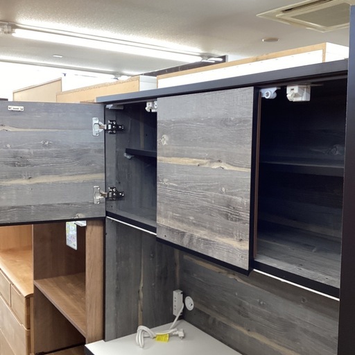⭐️春日市⭐️レンジボード⭐️大川家具⭐️木目調⭐️オシャレ⭐️収納力⭐️定価49,990円⭐️No2055 ⭐️春日市⭐️レンジボード⭐️大川家具⭐️木目調⭐️オシャレ 