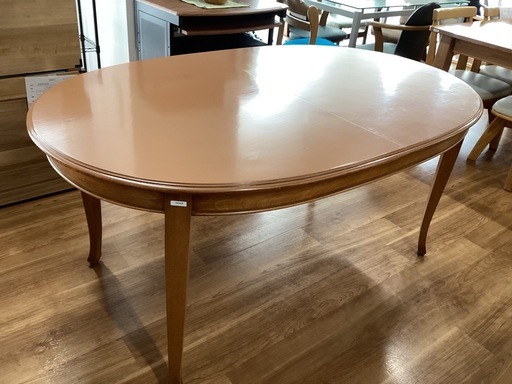スライド式伸縮テーブル【町田市再生家具】　251478 スライド式伸縮テーブル【町田市再生家具】 251478 伸長式ダイニング