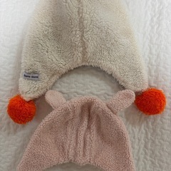 【２個セット】ベビー　秋冬向け帽子の画像