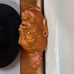 木彫り お面の画像