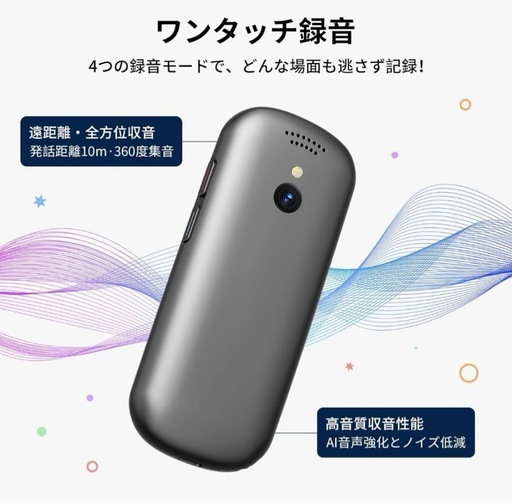 MUMEOMU M4 AI ボイスレコーダー 文字起こし　カメラ翻訳