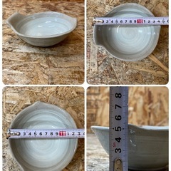 C(7578) 耳付き 小鉢 5個 れんげ置き 9個 卓上用 鍋用 和食器 中古品の画像