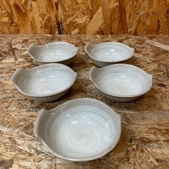 C(7578) 耳付き 小鉢 5個 れんげ置き 9個 卓上用 鍋用 和食器 中古品の画像
