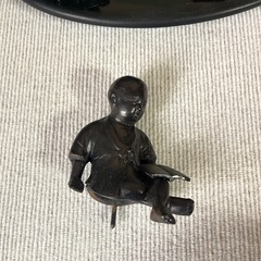 鉄製　童子置物の画像