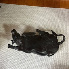 鉄製　童子置物の画像