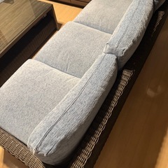 ラタン エスニック　ソファーの画像