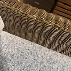 ラタン エスニック チェア ソファーの画像