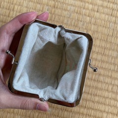 インコ　がま口　財布　ポーチの画像