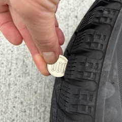 スタッドレスタイヤ　155/65R14 ホイール付き　軽自動車の画像