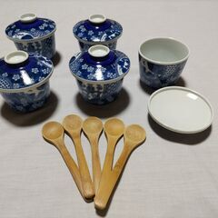茶碗蒸し椀5客揃えの画像