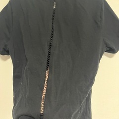 黒 バッグレースTシャツの画像