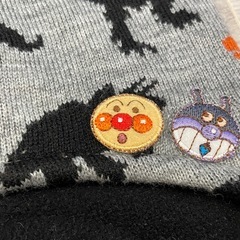 恐竜ニット帽オレンジ ネックウォーマーの画像