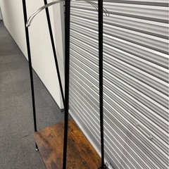 木製　スチール　ハンガーラック　ヴィンテージ調　の画像