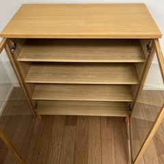 無印良品 食器棚(オーク材・観音扉)