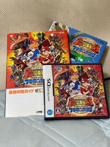 （中古）古代王者恐竜キング7つのかけら　ソフト&攻略本セット