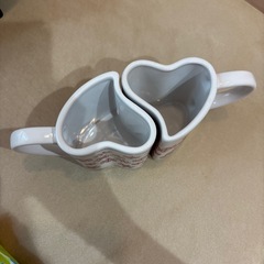 ハート　ペアマグカップの画像