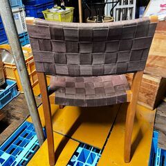 ダイニングチェア ウッド パープル ※汚れ多数 同一商品16脚ほどございます。の画像