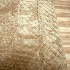 タンスのゲン  ミルクティーベージュ　ラグ 3畳 190×240cm フランネル キルト マット 洗える 滑り止め 厚手 ホット カーペット 対応 の画像
