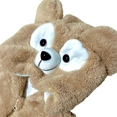 美品90サイズクマさんジャンプスーツの画像