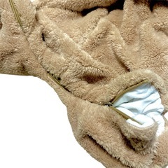 美品90サイズクマさんジャンプスーツの画像