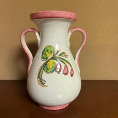 イタリア製フラワーベース花柄の画像