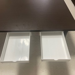 値下げ可能‼️
ローテーブル ハロー DBR（ニトリ/商品コード8760957） ※カスタム引き出し・穴多数ありの画像