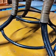 アンティーク風 フラワースタンド 籐 ラタンの画像