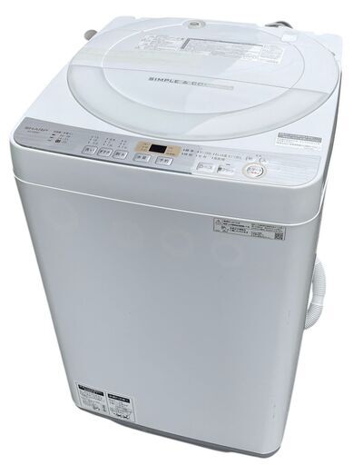 SHARP シャープ 6kg 洗濯機 ES-GE6C-W 2019年製