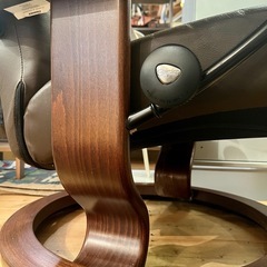 EKORNES エコーネス オットマン 付き ストレスレスチェア stressless chair　本革　レザー 1人掛け　ソファ ブラウン リクライニングチェア　ノルウェー家具　北欧家具　高級チェア　一人掛けソファ コンサル　consul CONSUL コンシェル　paloma STRESSLESS CHAIRの画像