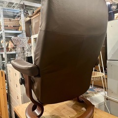 EKORNES エコーネス オットマン 付き ストレスレスチェア stressless chair　本革　レザー 1人掛け　ソファ ブラウン リクライニングチェア　ノルウェー家具　北欧家具　高級チェア　一人掛けソファ コンサル　consul CONSUL コンシェル　paloma STRESSLESS CHAIRの画像