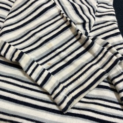 【コムサデモード】ロゴ入りボーダーカットソー【80】の画像