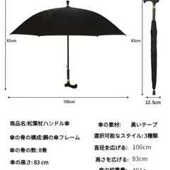 新品杖傘　1本価格の画像