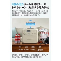 ポータブル電源　ソーラーパネルの画像