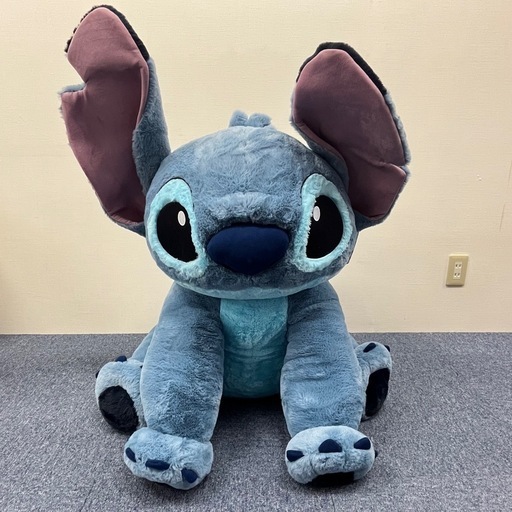 再入荷しました！ 特大　スティッチ ぬいぐるみ ブランケット付き　T633-8514643