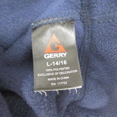 ( M-963 )GERRY ジェリー ウィンターハット スカルスキーキャップ ネイビー 紺色 フリース ストレッチサイズ L-14/16 中古の画像