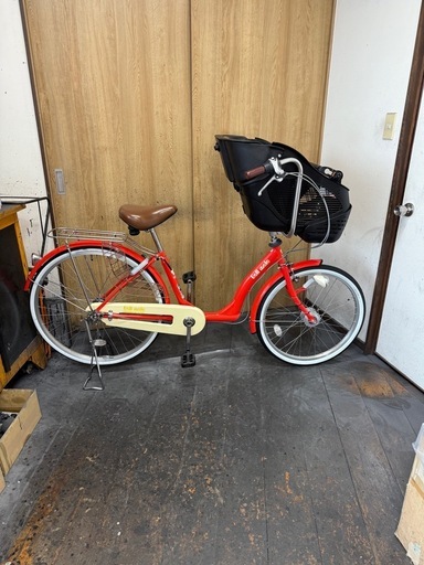 中古車　子供乗せ自転車　Bell mele　22/26インチ　LEDダイナモライト　3段変速　美品