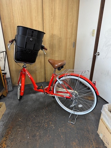 中古車子供乗せ自転車22/26インチLEDダイナモライト3段変速美品