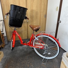 中古車　子供乗せ自転車　Bell mele　22/26インチ　LEDダイナモライト　3段変速　美品の画像