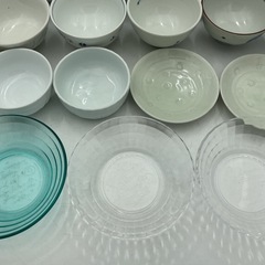  【まとめ売り】食器セット 小鉢・茶碗・ガラスボウルなど22点ほど（使用感有り混在）の画像